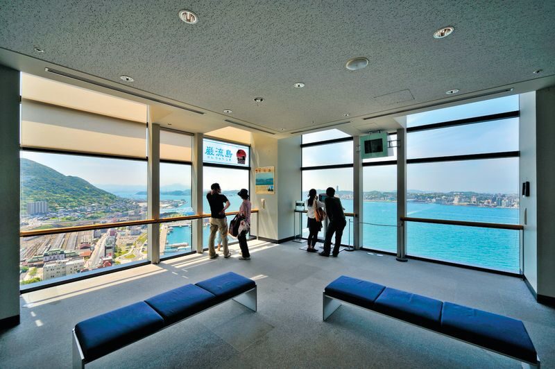 Mojiko Retro Observation Room Ticket - A high view of Mojiko and the Kanmon Strait