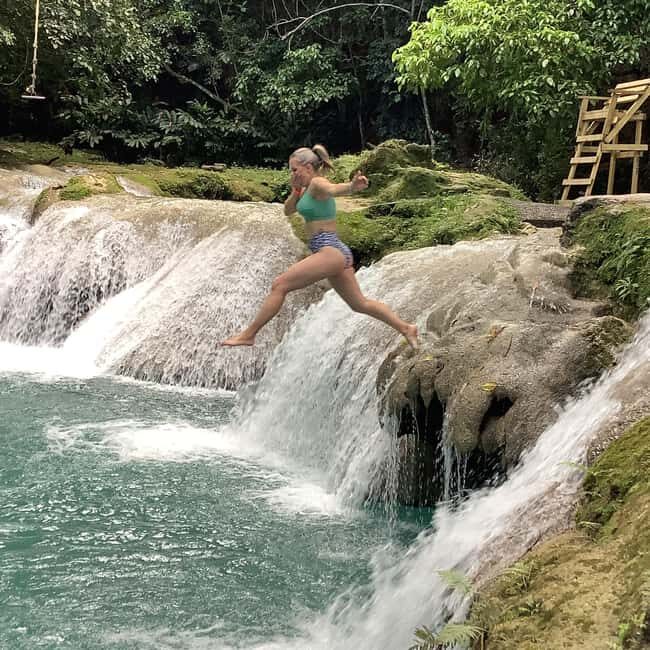 Montego Bay: Blue Hole and Jungle River Tubing Tour - Key Points