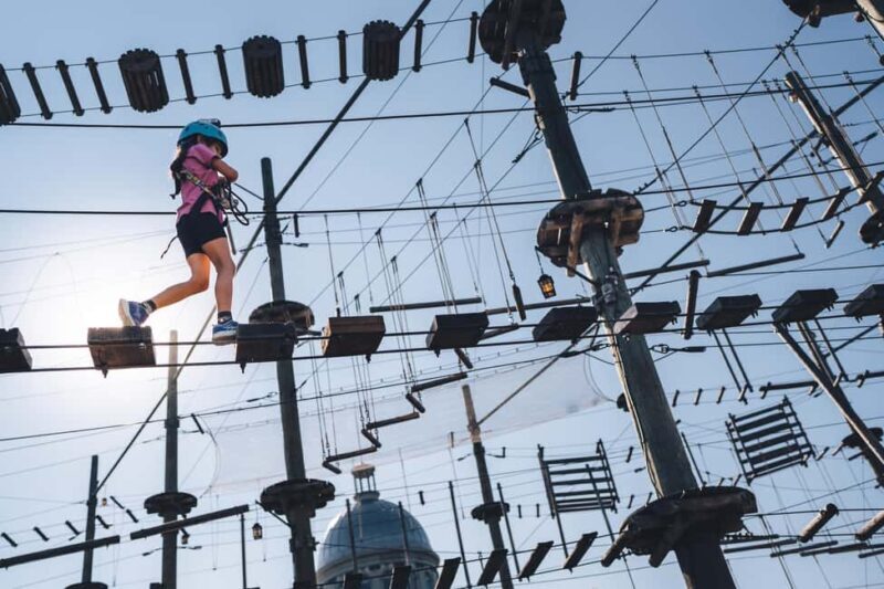 Montreal: Voiles En Voiles Aerial Park Admission Ticket - Key Points