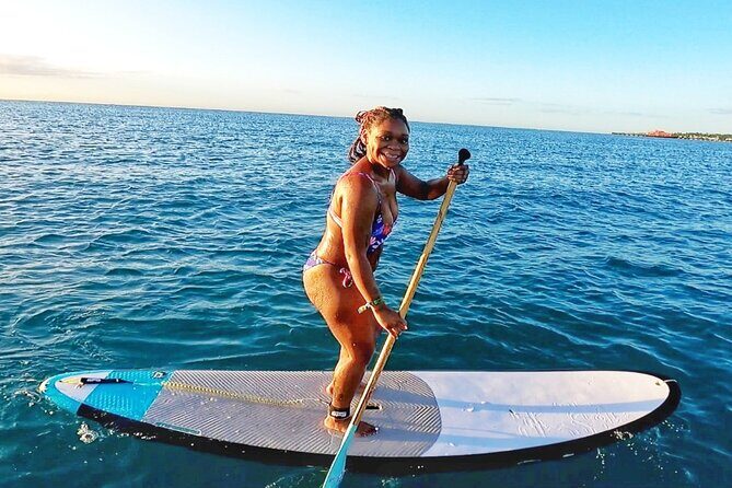 Morning Session - All Levels Paddleboard Group Caribbean Sea - The Experience and Scenery