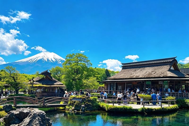 Mount Fuji Day Trip: Lawson & Ten梯 Town & Asama Shrine & Lake Yamanaka & Oshino Hakkai (Departing from Tokyo) - Oshino Hakkai: clear springs and a village setting