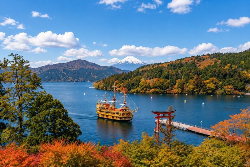 Mount Fuji & Hakone Day Tour | Hakone Shrine, Lake Ashi Water Torii Gate, Owakudani, Lake Yamanaka, Oshino Hakkai (Departure from Tokyo) - Owakudani’s steam vents and ropeway ride