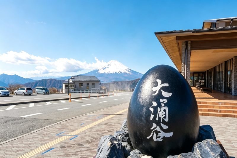 Mount Fuji & Hakone Six Major Scenic Spots Land, Water, and Air Check-in Day Tour [All-Inclusive] | Lake Ashi Water Torii & Hakone Shrine & Pirate Ship & Owakudani & Lake Yamanaka & Oshino Hakkai - Owakudani: steam, sulfur, and black eggs