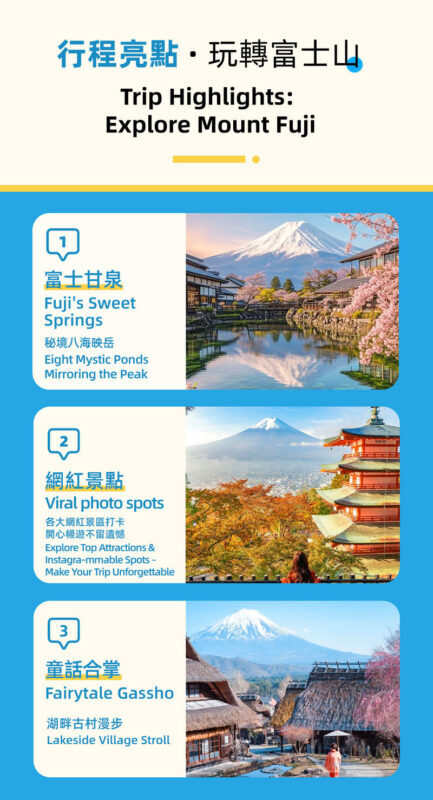 Mount Fuji Healing Tour | Lunch Optional: Arakurayama Sengen Park Pagoda & Oshino Hakkai & Lake Kawaguchiko Oishi Park & Saiko Iyashi no Sato Nenba Day Trip (From Tokyo) - Kawaguchiko: Oishi Park or the autumn Maple Corridor