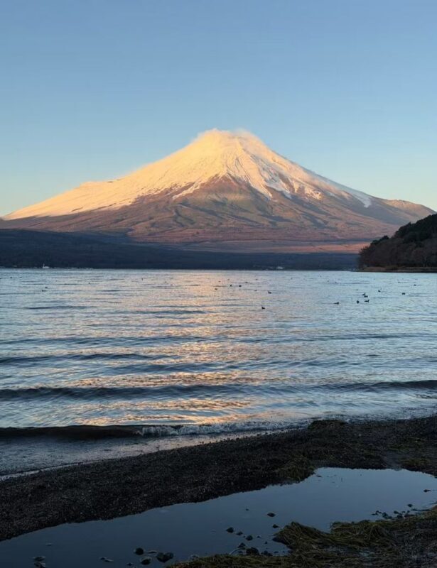 Mount Fuji Instagram-Worthy Day Trip: Small Group Tour/Photogenic Route & Lake Yamanaka Swan Beach + Hirano Beach + Nikawa Clock Shop + Kawaguchiko Station Entrance Kintorii (Departure from Ikebukuro/Ueno) - A photo route built around Mount Fuji