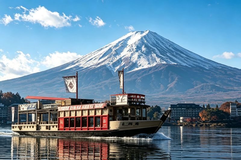 Mount Fujis most beautiful train experience | Asama Park + Nikawa Clock Shop + Fujikyu Train + Lawson Convenience Store + Kawaguchiko Cruise/Ropeway + Lake Yamanaka Swan Feeding [Free Little Train Ticket] - Lawson: a quick stop with a famous view