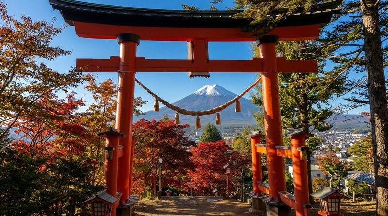 Mount Fuji Six Scenic Spots Instagrammable One-Day Tour (Optional Bus/Exquisite Small Group): Arakurayama Sengen Park-Hikawa Clock Shop-Lake Kawaguchiko-Oshino Hakkai-Lake Yamanakako (Departing from Tokyo) - Hikawa Clock Shop: a street view with Fuji at the end