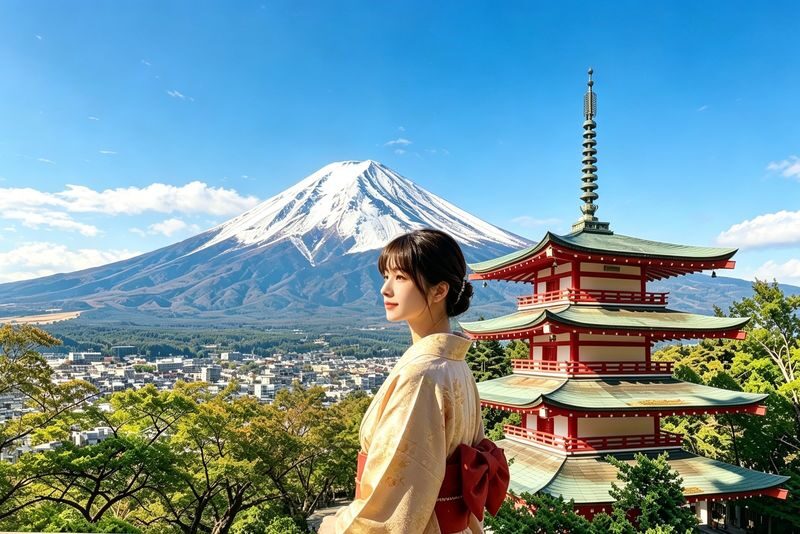 Mount Fuji Six Scenic Spots Instagrammable One-Day Tour (Optional Bus/Exquisite Small Group): Arakurayama Sengen Park-Hikawa Clock Shop-Lake Kawaguchiko-Oshino Hakkai-Lake Yamanakako (Departing from Tokyo) - Arakurayama Sengen Park: the classic pagoda frame