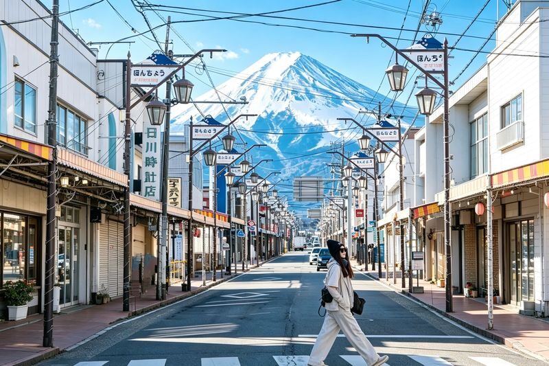 Mount Fuji Six Scenic Spots One-Day Tour: Arakurayama Sengen Park, Hikawa Clock Shop, Oshino Hakkai, Lake Kawaguchiko, Lawson Convenience Store, Lake Yamanakako Swan Feeding (Departing from Tokyo/Shinjuku) - The Lawson photo stop, with a weather caveat