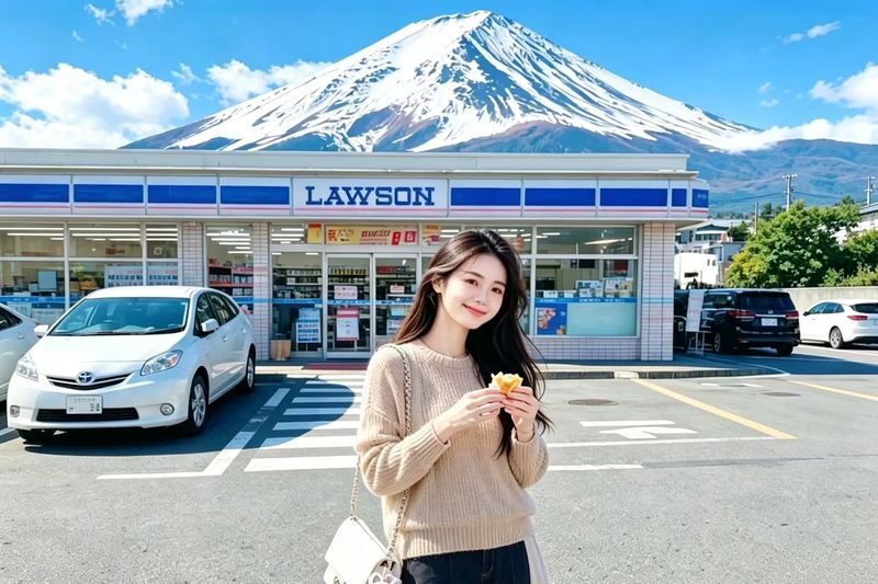 Mount Fuji Six Scenic Spots One-Day Tour: Arakurayama Sengen Park, Hikawa Clock Shop, Oshino Hakkai, Lake Kawaguchiko, Lawson Convenience Store, Lake Yamanakako Swan Feeding (Departing from Tokyo/Shinjuku) - Arakurayama Sengen Park and the pagoda climb