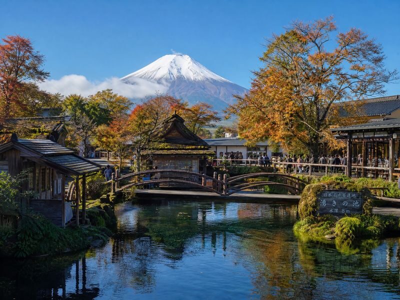 Mount Fuji Twin Lakes Internet-Famous Attractions Check-in Small Group Day Tour (Driver-Guide Service) - Lawson by Kawaguchiko Station: a famous street-side frame