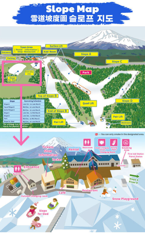 Mt. Fuji - Fujiyama Snow Ski Resort Yeti Day Trip from Tokyo - Lessons, guides, and getting organized