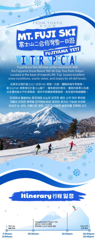Mt. Fuji - Fujiyama Snow Ski Resort Yeti Day Trip from Tokyo - Meals, comfort, and practical limits