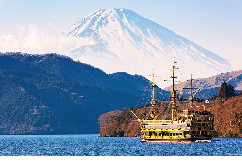 Mt. Fuji, Hakone Ropeway, Lake Ashi, Owakudani day tour - Lake Ashi by boat, or straight to the ropeway
