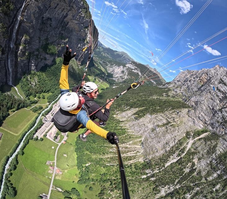 Mürren: Paragliding over Lauterbrunnen Cliffs and Waterfalls - Authenticity and Safety