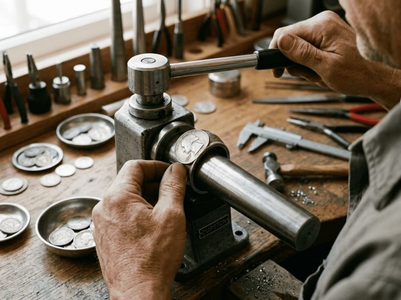 Musubi Coin Ring:: Craft a Vintage Coin Ring in Kyoto - Picking a coin without a price surprise