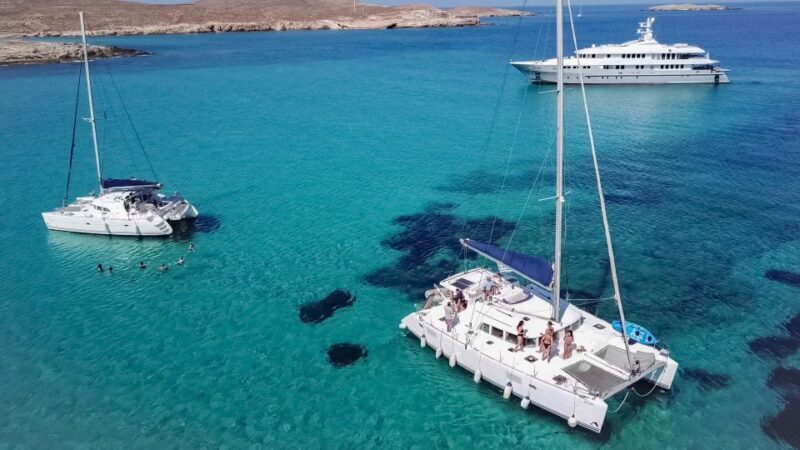 Mykonos: Catamaran Cruise with Lunch, Drinks and Transfer - Frequently Asked Questions