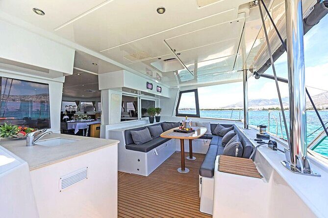 Mykonos Catamaran Daytime or Sunset Tour, 8-flavor Meal & Drinks - FAQ