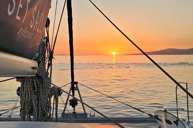 Mykonos Catamaran Sunset Semi private Cruise with transfer - A Deep Dive into the Mykonos Sunset Catamaran Cruise