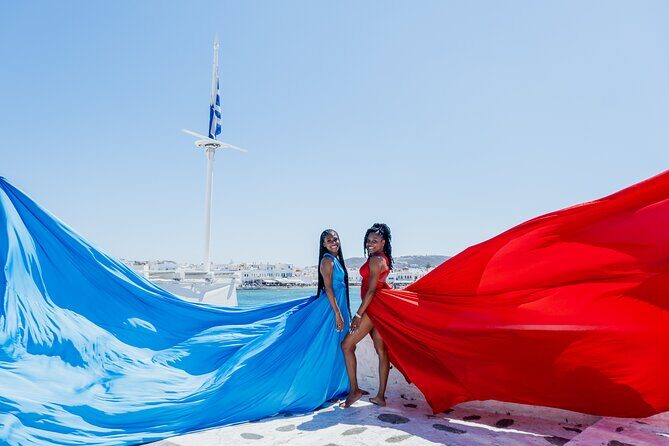 Mykonos Flying Dress Photoshoot - Key Points