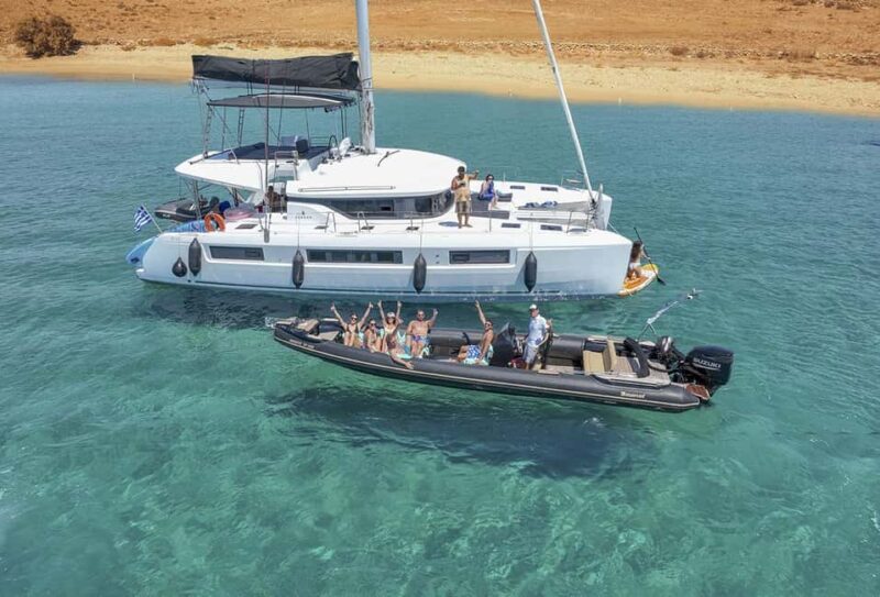 Mykonos: semi-private cruise around southcoastline of island - Key Points