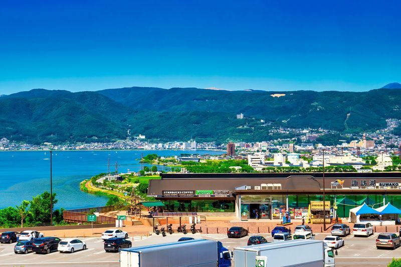 Nagano/Matsumoto Departure: Narai-juku, National Treasure Matsumoto Castle, Miso Factory Tour, Lake Suwa - One-Day Tour - Lake Suwa, a short stop with broad views