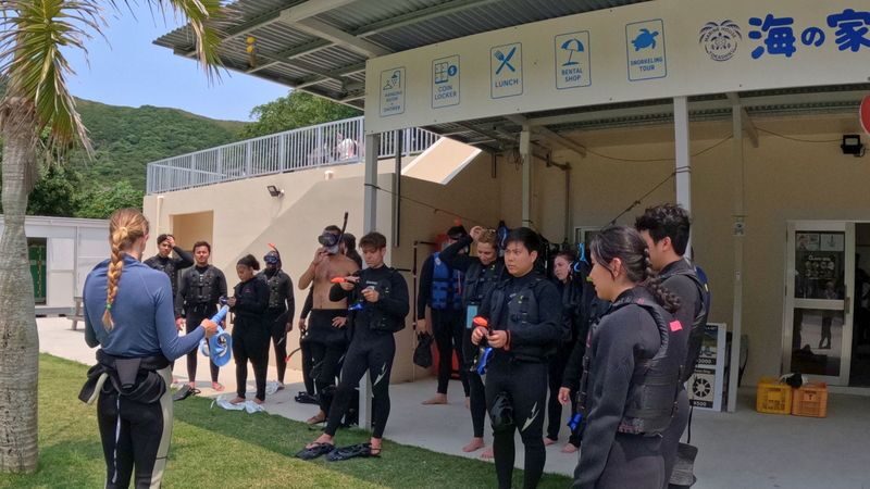 Naha Tokashiki Island Beach One-Day Experience - Lunch, gear checks, then the water
