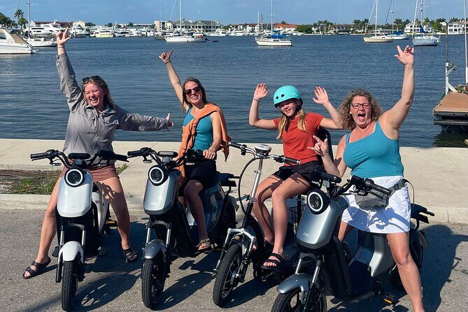 Naples Florida Electric Moped Tour - Family Fun - Easy to Ride - Discover Naples in a Whole New Way with the Electric Moped Tour