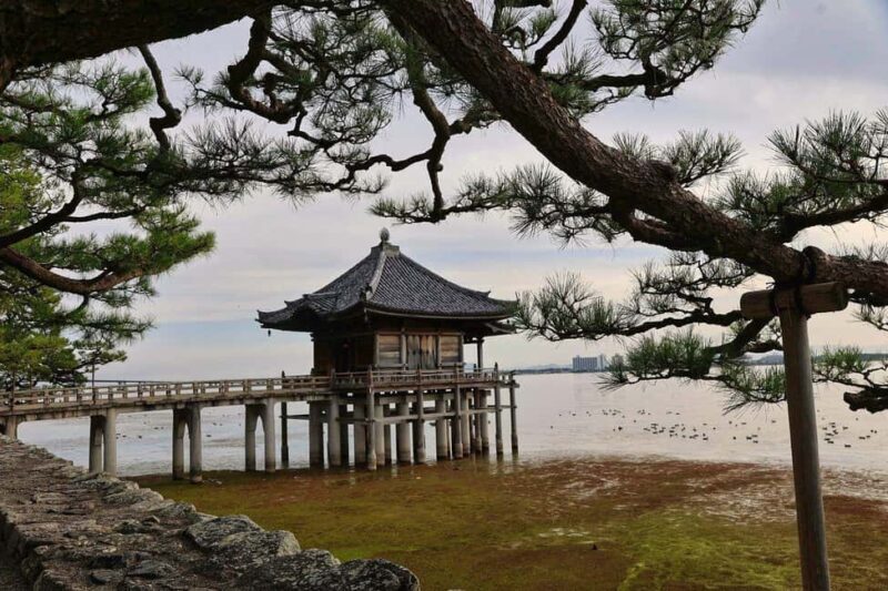 Nara: Dusk Walk with Calligraphy and Lanterns - Ukimido Pavilion: A Photo Haven