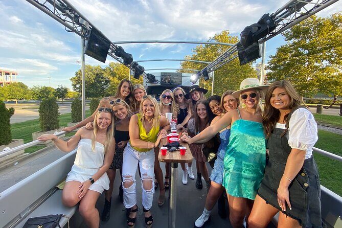 Nashville Open-Air Public Party Bus Tour with Onboard DJ & Bartender - Key Points