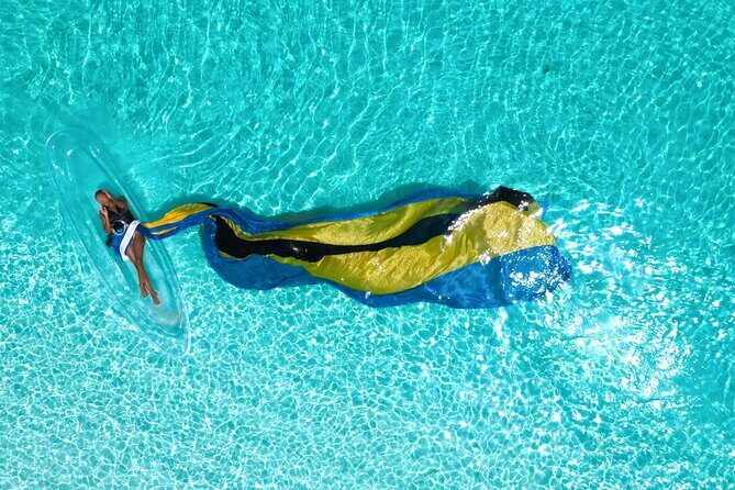 Nassau Clear Kayak Drone Photoshoot- Floating Dress - The Sum Up