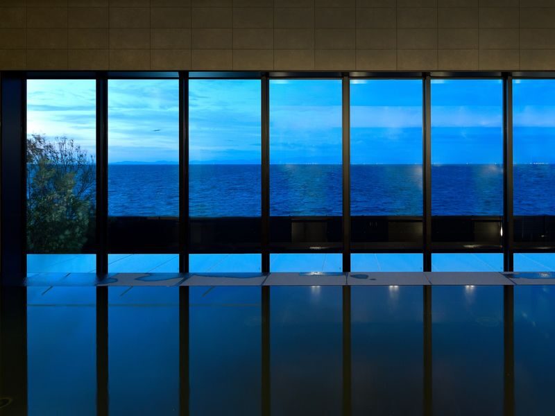 Natural hot spring, Senshu no Yu, Kansai Airport in Osaka - A sea view is the main event