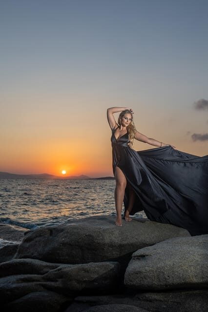 Naxos Flying Dress Photo Shooting - A Closer Look at the Naxos Flying Dress Photo Shooting