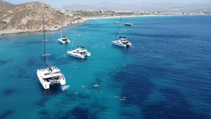 Naxos: Private Sunset Catamaran Cruise with Dinner - Key Points