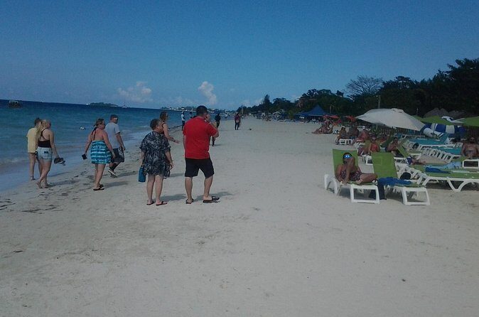Negril 7 Miles Beach, Rick's Cafe N Time Square Shopping from Falmouth - Key Points