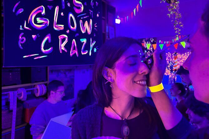 Neon Art Painting Experience in Immersive Studio (No Stop Wine) - Key Points