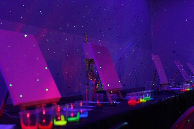NEON Starry Night Sip and Paint Experience - Key Points