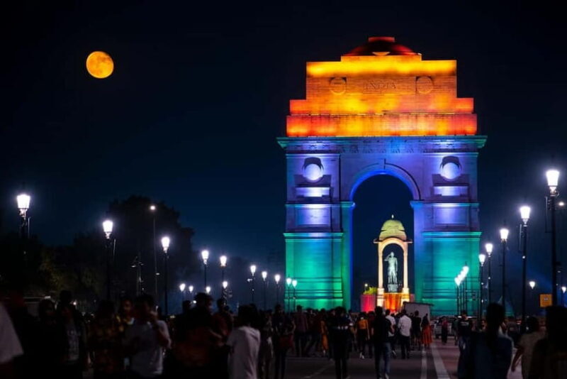 New Delhi: Night View of Delhi Tour - 4 Hrs - Key Points