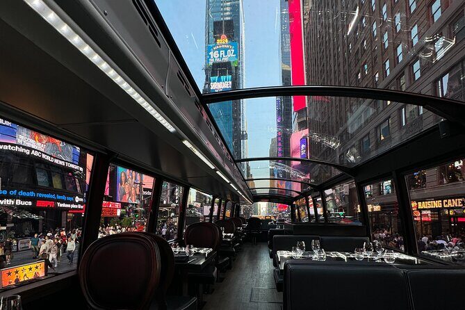 New York City Luxury 6-course Dinner Bus Tour - Key Points