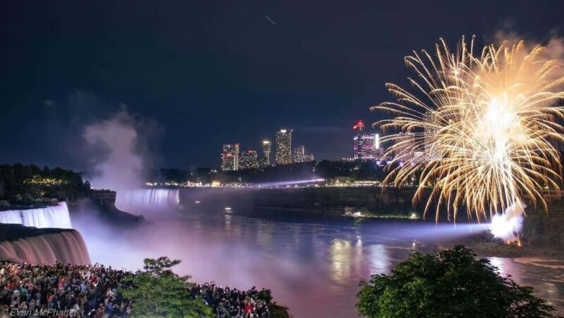 Niagara Falls: Skylon Tower, Fireworks & Walking Tour Canada - Fireworks and Night Illumination: The Grand Finale