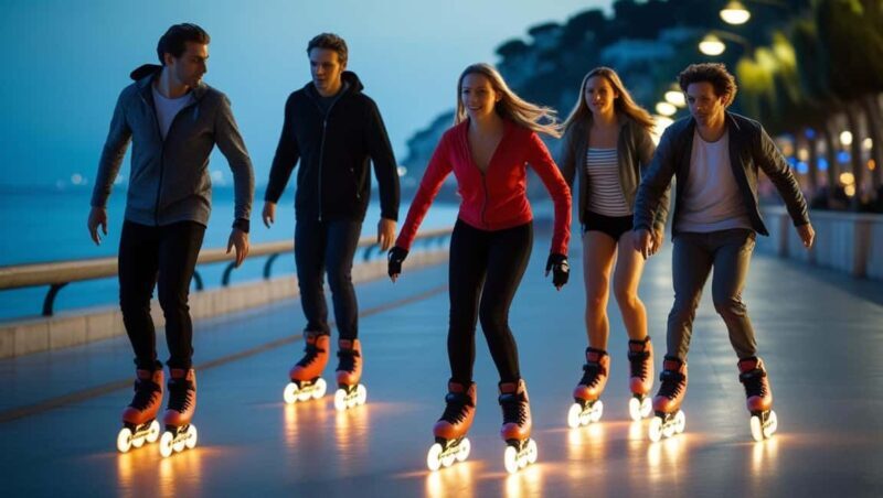 Nice at night with light-up rollerblades, artisanal ice cream, and live music! - Key Points