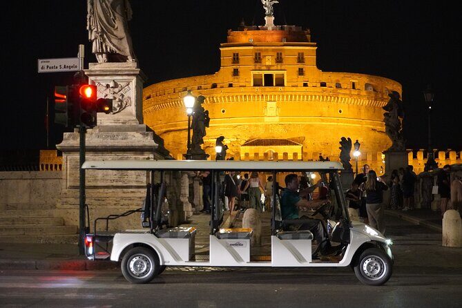 Nocturnal Rome Golf Cart / E-Calessino Tour - A Nighttime Adventure Through Rome in a Golf Cart