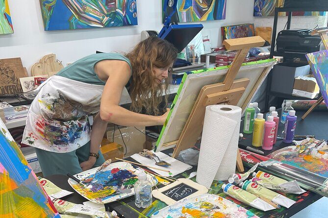 NYC: Abstract Painting with Palette Knives  Small Group - The Authentic Artistic Experience in NYC