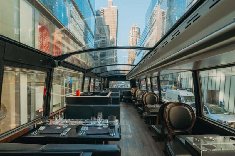 NYC Bustronome Gourmet Sightseeing Lunch tour Panoramic Bus - A Closer Look at the Experience