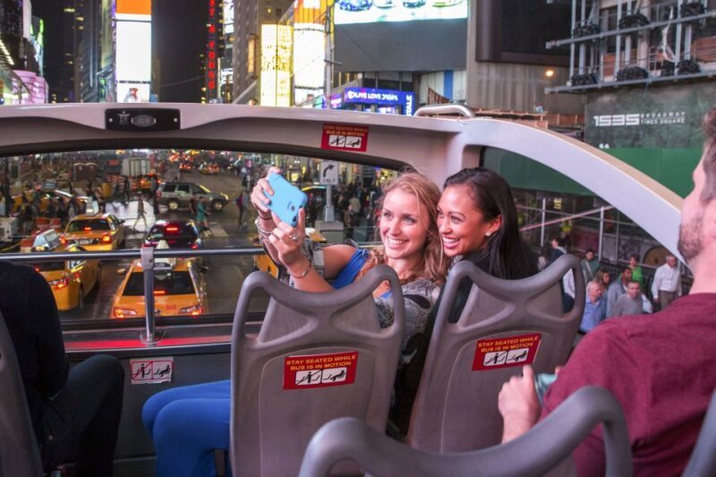 NYC: Sightseeing Night Tour by Open-Top Bus with Live Guide - Starting Point and Departure