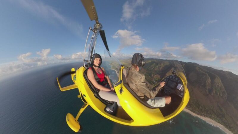 Oahu: Gyroplane Flight over North Shore of Oahu Hawaii - Exploring Oahu’s North Shore from the Sky with a Gyroplane Flight
