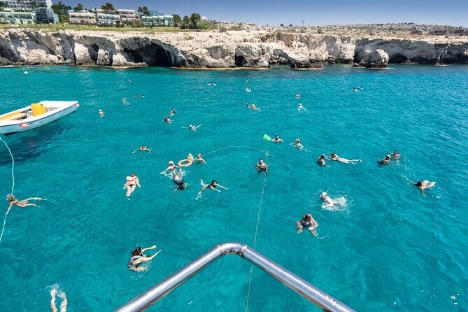 Odyssey Boat Safari from Larnaca - Pirate Caves and the Ghost Town
