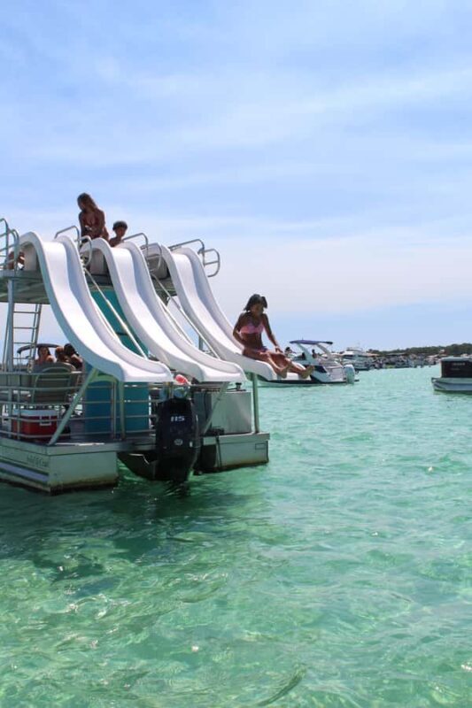 Okaloosa Island: 3 Slides Double Decker Pontoon Boat Rental - The Value Proposition