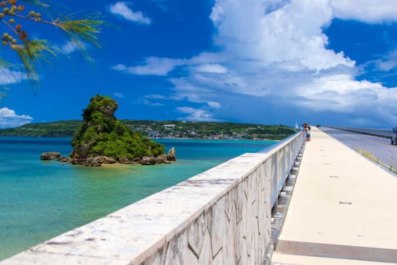 Okinawa: Aquarium, Kouri Island, & American Village Bus Tour - Key Points