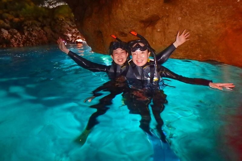 Okinawa: Blue Cave Snorkeling & Diving Experience - Blue light, fish, and a popular cave